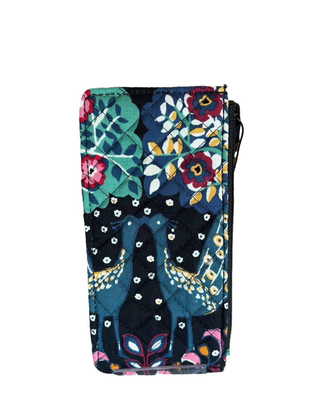 Vera Bradley Black Floral Ultimate Card Case in Enchantment Pattern NWT - Picture 4 of 6